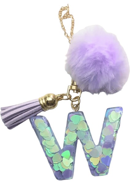 Tüylü Ponpon Anahtarlık Yumuşak Araba Anahtarlığı Ponpon Anahtarlık Anahtarlık Bayan Çanta Kolye (Yurt Dışından)