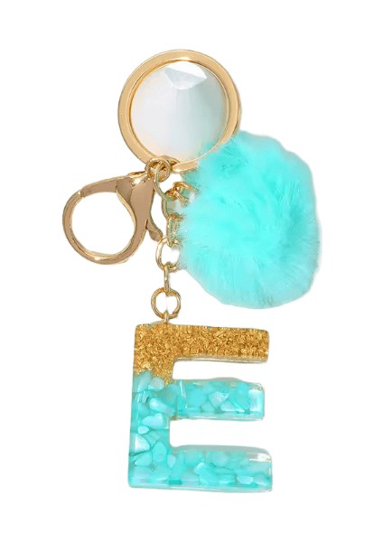 Tüylü Ponpon Anahtarlık Yumuşak Araba Anahtarlığı Ponpon Anahtarlık Anahtarlık Bayan Çanta Kolye (Yurt Dışından)