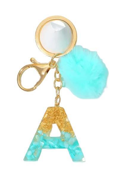 Tüylü Ponpon Anahtarlık Yumuşak Araba Anahtarlığı Ponpon Anahtarlık Anahtarlık Bayan Çanta Kolye (Yurt Dışından)