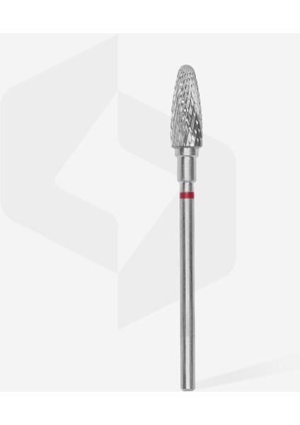 Sert Alaşım Mısır Freze, Kırmızı, Çap 5 mm / Çalışma Kısmı 13 mm