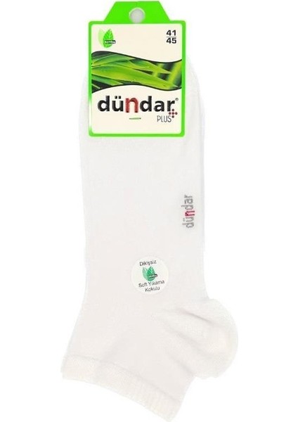 Patik Parfümlü Dikişsiz Bambu Erkek Soket Çorap 3'lü Beyaz