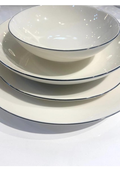 Elegant Siyah 6 Kişilik 24 Parça Yemek Takımı