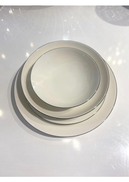 Elegant Siyah 6 Kişilik 24 Parça Yemek Takımı