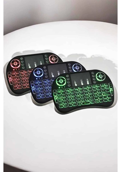 USB Bağlantılı Mini Q Klavye Işıklı Tüm Cihazlara Uyumlu