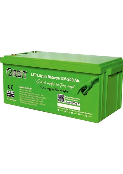 12 V 200 Ah Lifepo4 Akü