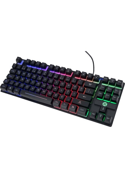 Dexım DKA006 KBL-088 Klavye USB LED Aydınlatmalı Q Gamıng