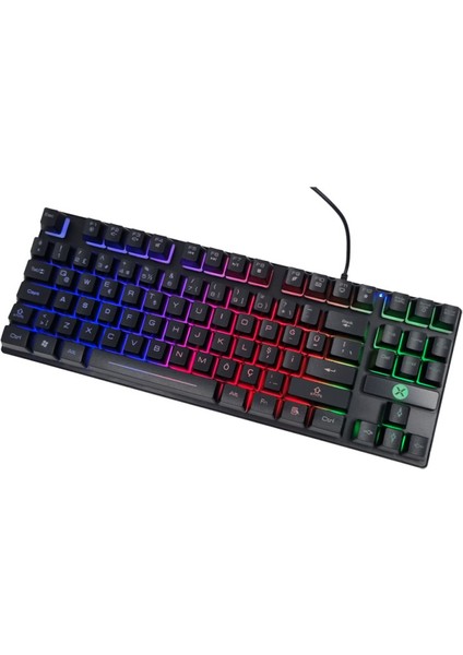 Dexım DKA006 KBL-088 Klavye USB LED Aydınlatmalı Q Gamıng