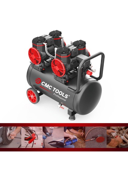 CMC-0913 50 Litre Sessiz Yağsız Hava Kompresörü 4 Hp