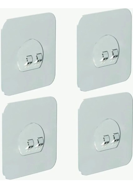 yedek 4 Adet Süper Güçlü Yapışkanlı Sticker/ Askı Tutucu Sticker Yapışkan Bant