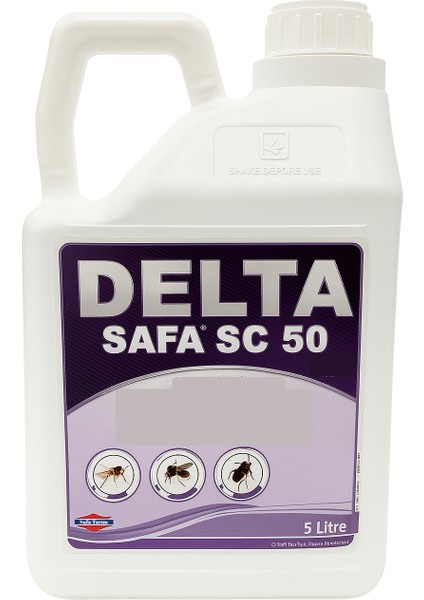 Delta Safa Sc 50 5 Litre Süspansiyon Konsantre - Karasinek, Sivrisinek, Hamamböceği Mücadelesi Için Profesyonel Böcek Ilacı