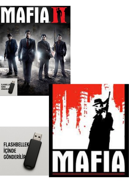 🎮 Mafia 1 & Mafia 2 Definitive Edition Pc | Full Türkçe 2’li Set | Flash Bellekli Kurulum | Windows