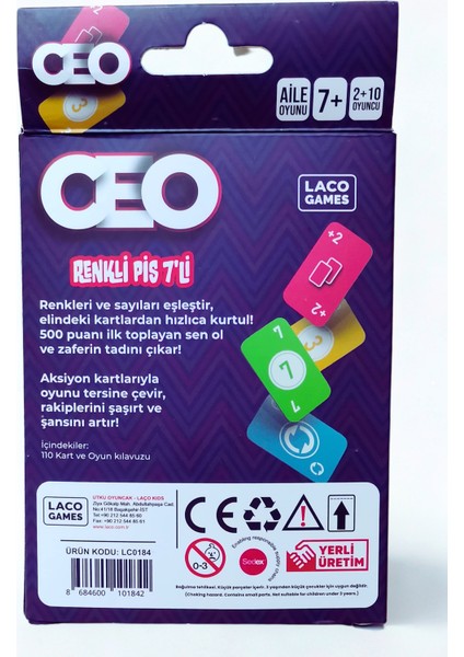 Ceo Renkli Pis 7'li