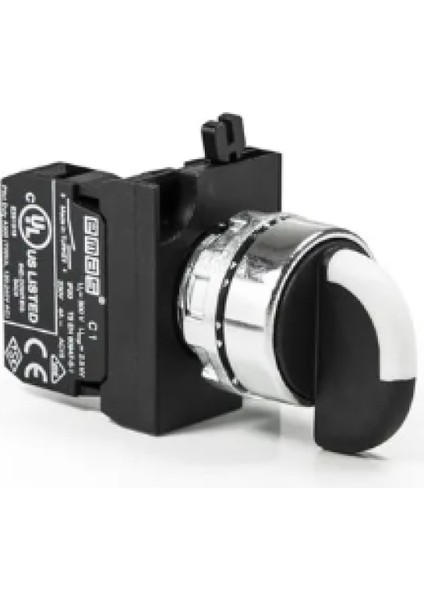 CM101S20 cm Serisi Metal 2no (0-I) 60° Seçici Kalıcı 22 mm Buton