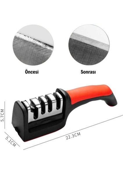 4 Aşamaları Kaymaz Taban Hızlı Bıçak Makas Bileme Aracı