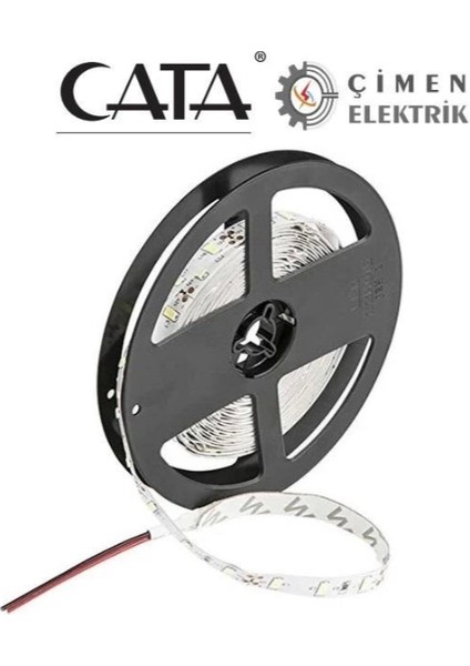 5 Metre Ct 4492 Cata 3 Çip Dış Mekan Şerit LED Amber 12V