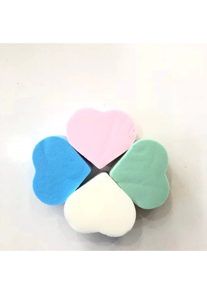 4'lü Kalp Dilimi Makyaj Süngeri