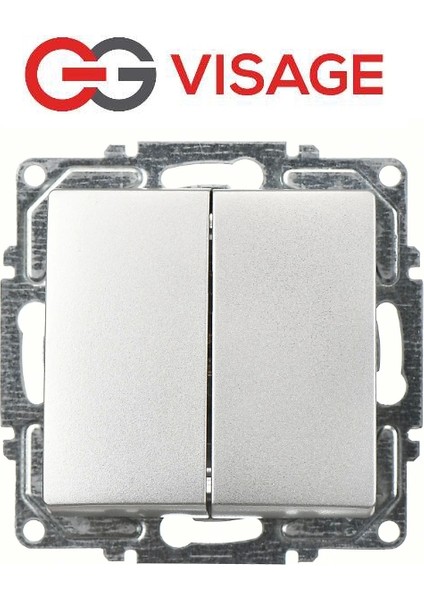 Visage Ambiance Gümüş Komütatör Anahtar Çerçevesiz - Priz ve Anahtar Için Uyumlu Çerçeve fiyatları