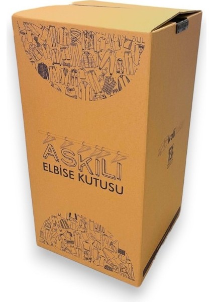 Demir Askılı Elbise Kutusu 53X53X105CM 1 Adet