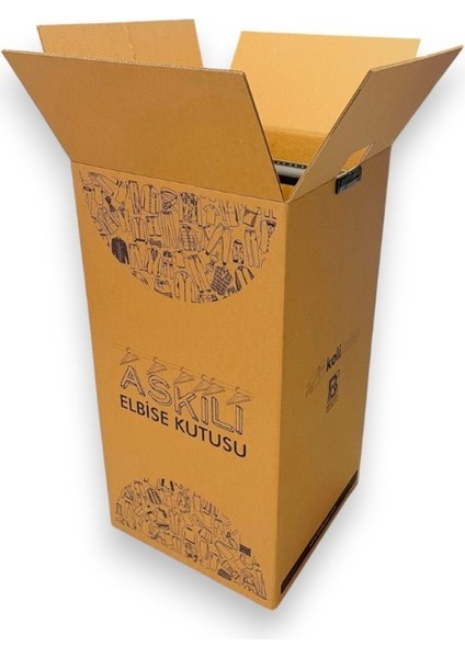 Demir Askılı Elbise Kutusu 53X53X105CM 1 Adet