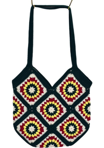 El Örgüsü Motif Desenli Içi Astarlı Omuz Çanta BGL-ST04724