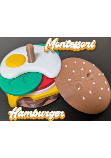 Montessori Hamburger Sıralama ve Dizme Oyuncağı