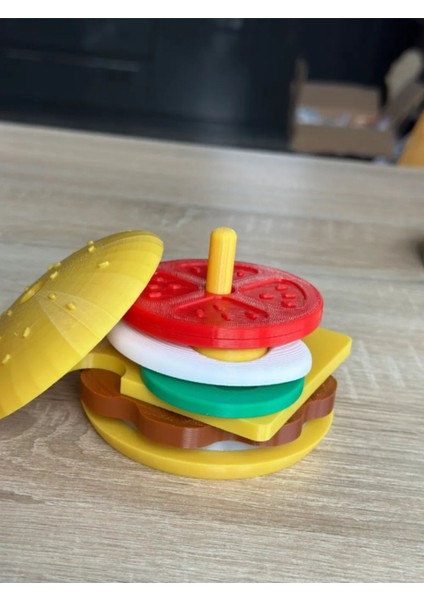 Montessori Hamburger Sıralama ve Dizme Oyuncağı