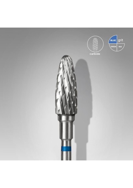 Sert Alaşım Mısır Freze, Mavi, Çap 5 mm / Çalışma Kısmı 13 mm