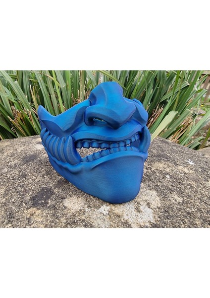 Oni Mask 9 – Japon Mitolojisi Temalı Dekoratif Maske (3d Baskı)