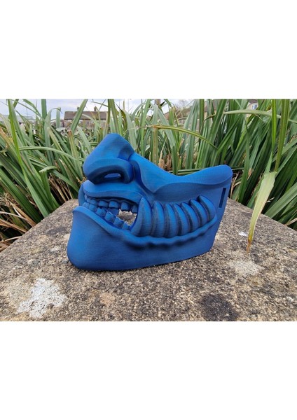 Oni Mask 9 – Japon Mitolojisi Temalı Dekoratif Maske (3d Baskı)