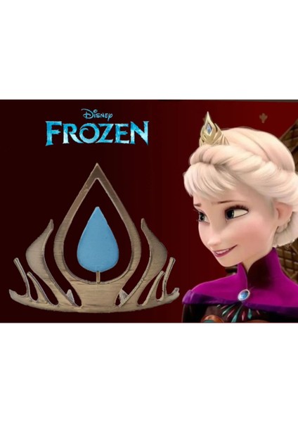 Elsa Frozen Figürü - Kraliyet Taçlı Özgün Tasarım 3D Baskı
