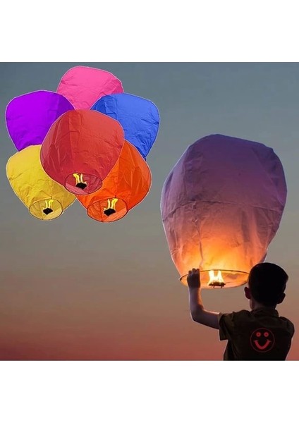 Dilek Feneri Gece Gökyüzü Dilek Balonu