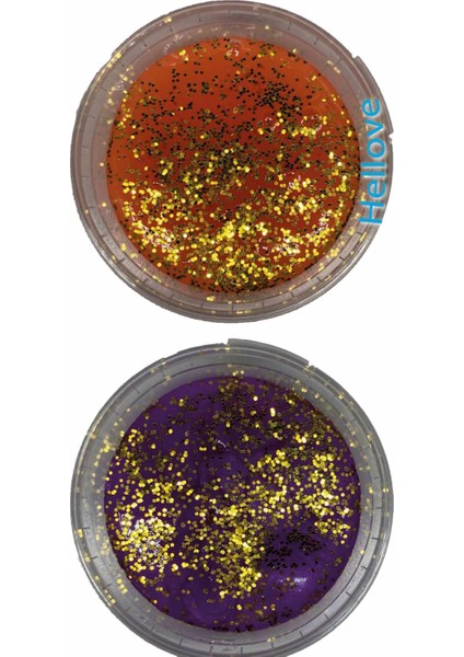 Slime Simli 2 Renk Kaliteli Fosforlu Ele Yapışmayan Pofuduk Yumuşacık Slime fırsatları