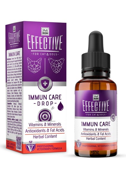 Effective Kedi ve Köpek Takviye Ürünleri Sistem Sağlığı 50ML