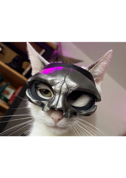 Catulus V – Ghost Band Papa V Kedi Maskesi - Özgün Tasarım 3D Baskı