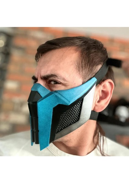 MK11 Sub-Zero Maskesi - Endless Winter Tasarımı – Özgün 3D Baskı