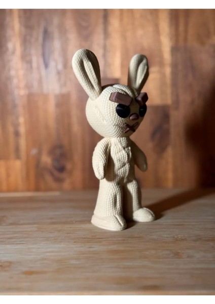 Örgü Tarzı Tavşan Figür – Dekoratif 3D Model
