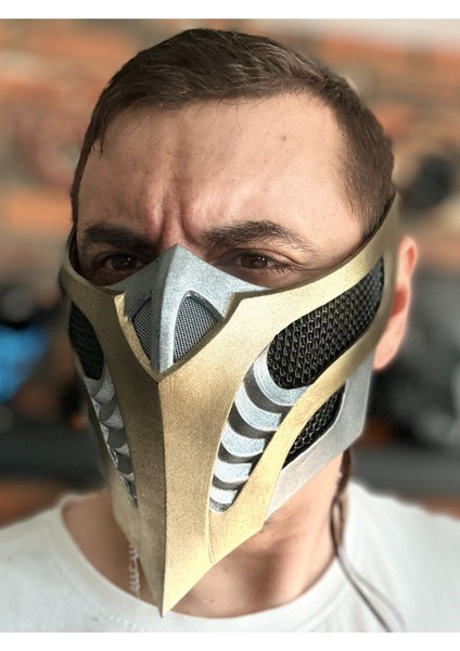 Scorpion Mask Mortal Kombat 11 Kazan Inferno Tasarımı