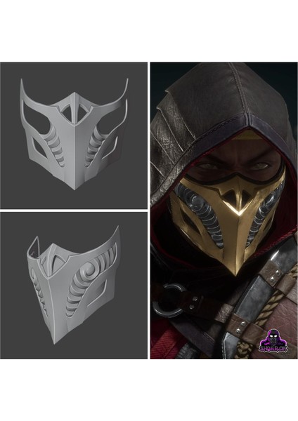 Scorpion Mask Mortal Kombat 11 Kazan Inferno Tasarımı