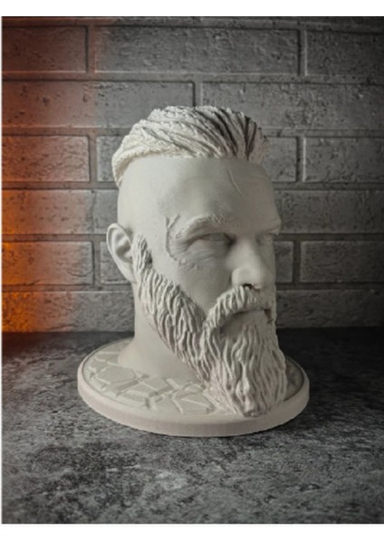 Kulaklık Standı - Ragnar Lothbrok Büstü “bir Viking Efsanesiyle Masanızda Ilham!”