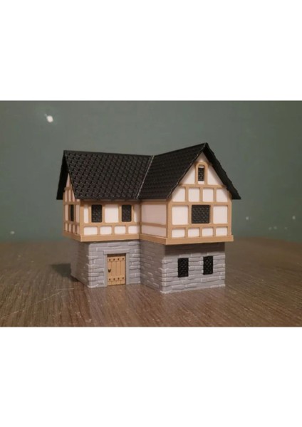 Orta Çağ Ev Modeli – Diorama ve Masaüstü Oyunlara Uygun
