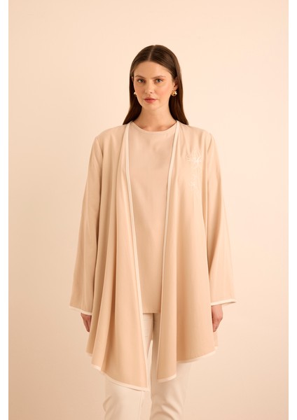 Nakış ve Biyeli Tencel Tweenset