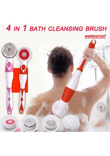 Pratik Bath Vücut Masaj ve Temizleme Duş Fırçası Seti