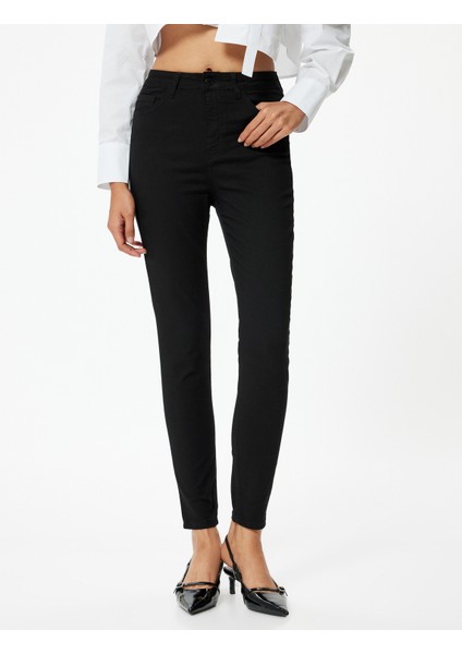 Yeni Sezon Yüksek Bel Skinny Kot Pantolon Dar Paça Cepli - Carmen Skinny Jeans modelleri