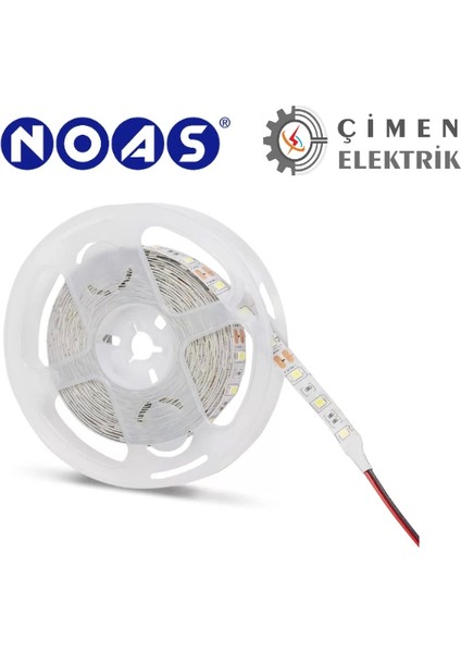 5 Metre Noas YL40 4001 Iç Mekan 3 Çip 12V Şerit LED 6400K Beyaz Işık