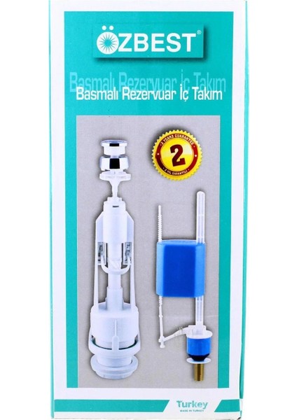 Özbest Su Tasarruflu Basmalı Klozet Rezervuar Iç Takımı - Uyumlu ve Dayanıklı