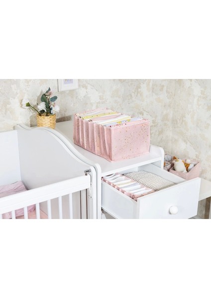 Baby Akordiyon Organizer Çekmece Düzenleyici Large (Pembe) -04089
