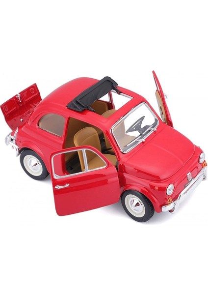 22099 Burago Fiat 500L 168 Kırmızı 1:24 -Sinerjim modelleri