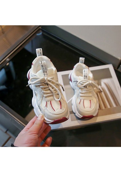 Junisteps Yüksek Taban Rahat Moda Günlük Çocuk Spor Ayakkabı - Kırmızı