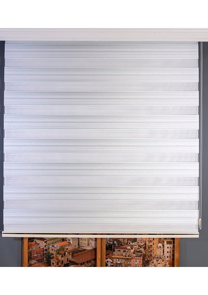 Sim Detaylı Zebra Stor Perde