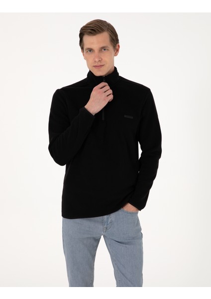 Erkek Siyah Regular Fit Sweatshirt 50314056-VR046